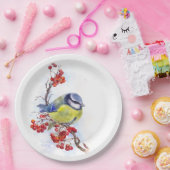 Waterverf winterstaartwalk papieren bordje (Feest)