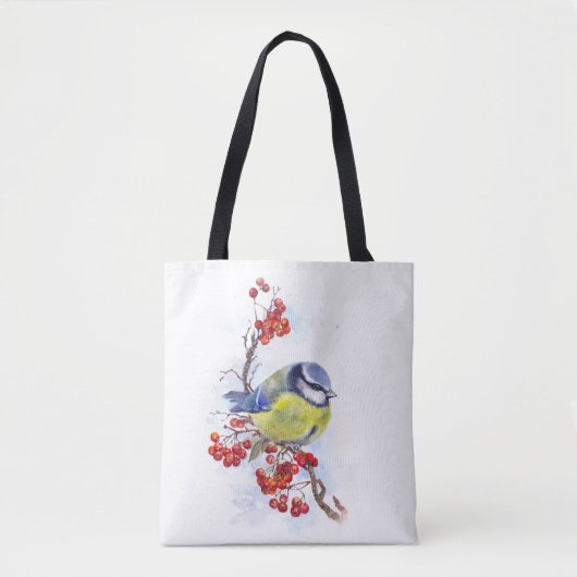 Waterverf winterstaartwalk tote bag (Voorkant)