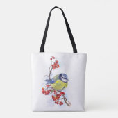 Waterverf winterstaartwalk tote bag (Achterkant)