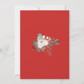 Waterverf Wintervakantie Kerstfeest Kaart (Achterkant)