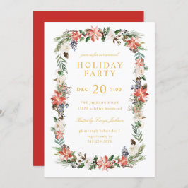 Waterverf Wintervakantie Kerstfeest Kaart