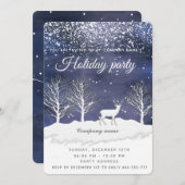 Waterverf wintervakantie onderneming inv kaart (Voorkant / Achterkant)