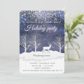 Waterverf wintervakantie onderneming inv kaart (Staand voorkant)