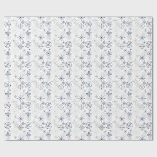 Waterverf Wintervakantie Patroon Cadeaupapier (Vlak)