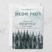 Waterverf wintervakantiebedrijf kaart (Voorkant)