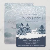 Waterverf wintervakantiebedrijf kaart (Voorkant / Achterkant)