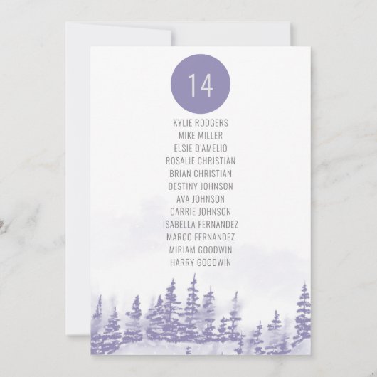 Waterverf winterweddenschap per tafelzitje (Achterkant)