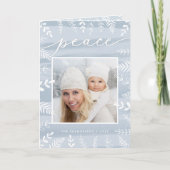 Waterverf Wish | Folded Holiday Foto Feestdagen Kaart (Voorkant)