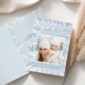 Waterverf Wish | Folded Holiday Foto Feestdagen Kaart