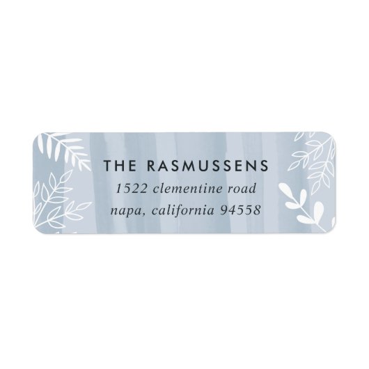 Waterverf Wish | Vakantiemateriaal voor retourzend Etiket (Voorkant)