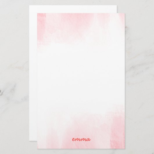 Waterverf Wisp Briefpapier (Voorkant / Achterkant)