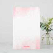 Waterverf Wisp Briefpapier (Staand voorkant)