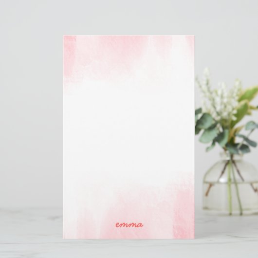 Waterverf Wisp Briefpapier (Staand voorkant)