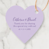 Waterverf Wisteria Bedankt voor je huwelijk Bedankjes Labels (Achterkant)