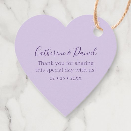 Waterverf Wisteria Bedankt voor je huwelijk Bedankjes Labels (Achterkant)