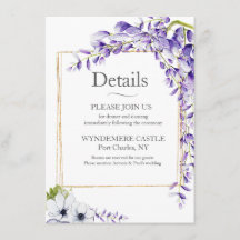 Waterverf Wisteria Bloesems