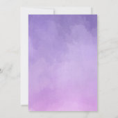 Waterverf Wisteria Blooms Vrijgezellenfeest Kaart (Achterkant)