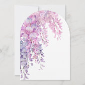 Waterverf Wisteria Boog Eerste Communie Kaart (Achterkant)