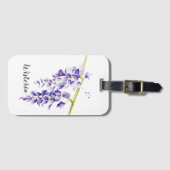 Waterverf Wisteria Botanisch Bagagelabel (Voorkant (horizontaal))