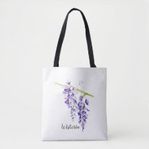 Waterverf Wisteria Botanisch Wenskaart