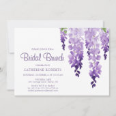 Waterverf Wisteria | Bridal Brunch Kaart (Voorkant)