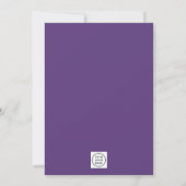 Waterverf Wisteria Corporate Logo Bat Mitzvah Kaart (Achterkant)