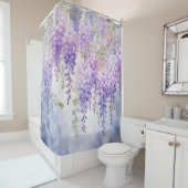 Waterverf Wisteria fluistert Douchegordijn (In situ)