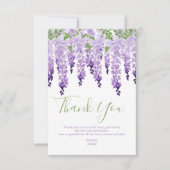 Waterverf Wisteria Foto | Bat Mitzvah Bedankkaart (Voorkant)