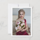 Waterverf Wisteria Foto | Bat Mitzvah Bedankkaart (Achterkant)