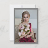 Waterverf Wisteria Foto | Bat Mitzvah Bedankkaart (Achterkant)