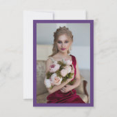 Waterverf Wisteria Foto | Bat Mitzvah Bedankkaart (Achterkant)