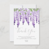 Waterverf Wisteria Foto | Bat Mitzvah Bedankkaart (Voorkant)
