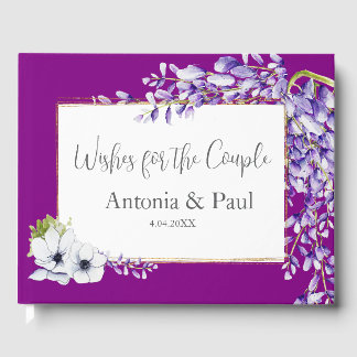 Waterverf Wisteria gastenboek