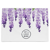 Waterverf Wisteria Gepersonaliseerde Logo | Ondern Groot Cadeauzakje (Voorkant)
