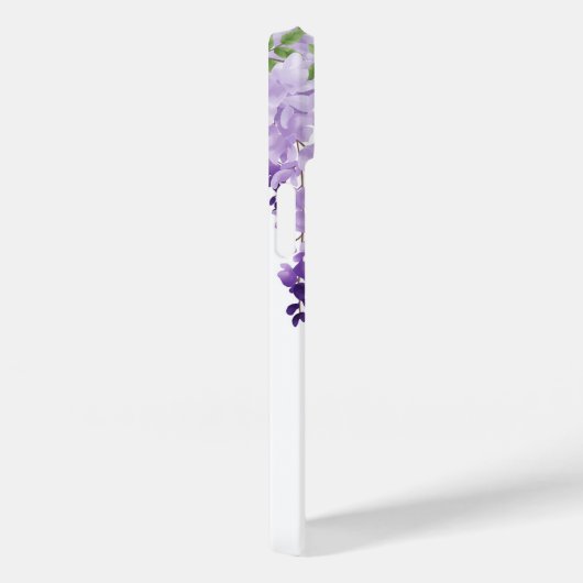 Waterverf Wisteria Gepersonaliseerde Naam Monogram Case-Mate iPhone Case (Achterkant / Rechts)