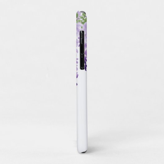 Waterverf Wisteria Gepersonaliseerde Naam Monogram Case-Mate iPhone Case (Achterkant/links)