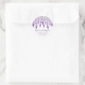 Waterverf Wisteria Hartelijk dank | Bat Mitzvah Ronde Sticker (Tas)