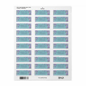 Waterverf Wisteria Houtstructuur Etiket (Full Sheet)