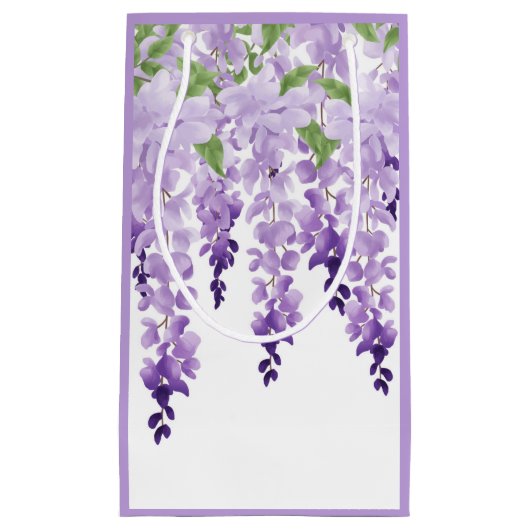 Waterverf Wisteria Klein Cadeauzakje (Voorkant)