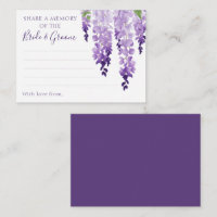 Waterverf Wisteria Paarse Lila Floral Wedding