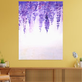 Waterverf Wisteria Print (Insitu (Woonkamer))