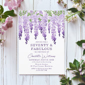 Waterverf Wisteria Seventy & Fabulous Floral Chic Kaart