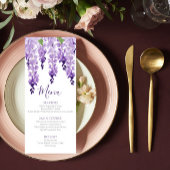 Waterverf Wisteria | Weddenschap Menu