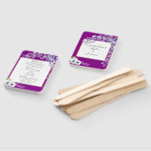 Waterverf Wisteria Wedding Programma Handwaaier (Niet-gemonteerd)