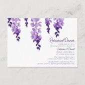 Waterverf Wisteria Wedding Rehearsal Dinner Informatiekaartje (Voorkant)
