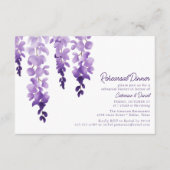 Waterverf Wisteria Wedding Rehearsal Dinner Informatiekaartje (Voorkant)