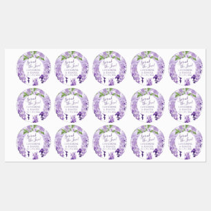Waterverf Wisteria Wedding Spread The Love Script Labels