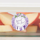 Waterverf Wisteria Wedding Spread The Love Script Labels (Aangebracht)