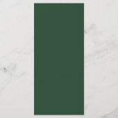 Waterverf Wit Bloemig Groene Huwelijksmenu Menu (Achterkant)