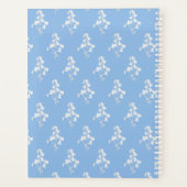 Waterverf Wit en Blauwe Bellflower Wekelijks Planner (Achterkant)